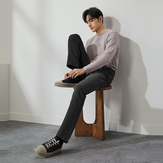 柒牌直筒牛仔裤男士秋季新品时尚休闲舒适百搭中腰弹力男款长裤子	127H72430 商品图3