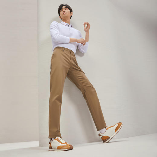 【含莫代尔】柒牌休闲裤男2024秋季新款直筒商务通勤上班男士长裤 127H70760 商品图1