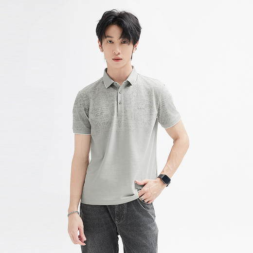 【新品上新】HX 休闲翻领短袖T恤Y102420162101/04/06/07POLO杉 商品图0