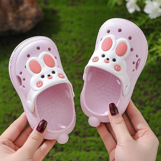 【小萌宠来袭 宝宝卡通凉拖鞋】新款儿童拖鞋 男童夏季洞洞鞋 包头防滑软底宝宝 小男孩女童凉拖-QQ 商品图1