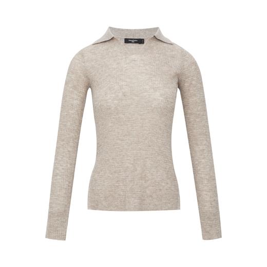 oneup翻领肌理长袖针织衫 商品图7