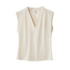 雀说小心机设计层次感衬衫上衣时尚气质V领宽松减龄背心AL7781 商品缩略图4