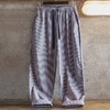马登工装 美式休闲海浪条纹直筒裤轻薄抗皱泡泡纱长裤抽绳运动裤男夏 商品缩略图0