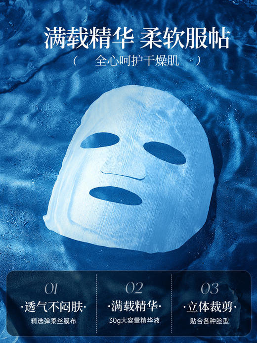 【森田药妆】肌活透亮水滢修护面膜（30g*4片/盒） 商品图4