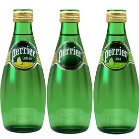 法国巴黎水含气饮料原味/青柠味/柠檬味330ml 法式浪漫小绿瓶非凡口感 020037/020425-1/020425-2