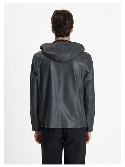 callisto灰色绵羊皮革皮衣 商品图4