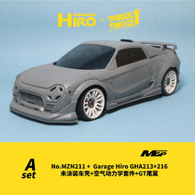 【8·8宠粉节】京商Mini-Z 未涂装白壳+Garage Hiro改装套件套装 本田NEO