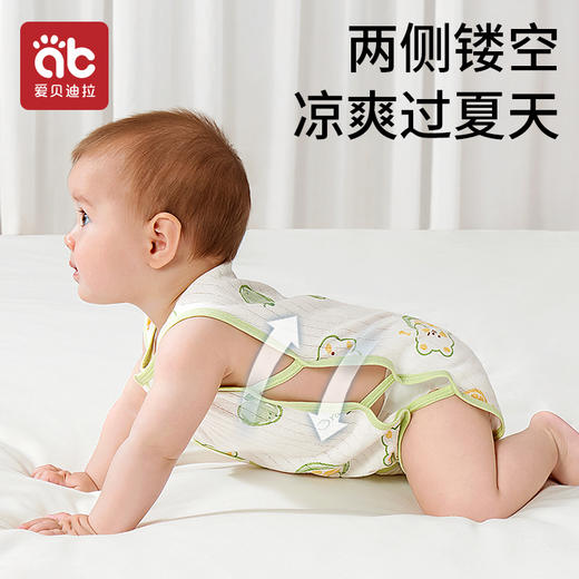 婴儿琵琶衣夏季薄款全棉包屁衣新生幼儿宝宝连体衣服哈衣爬服夏装 商品图0