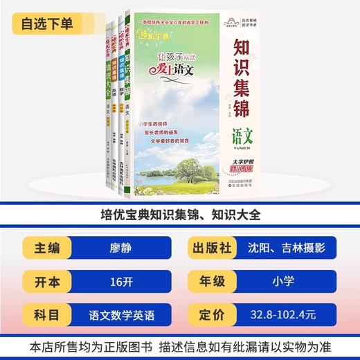 培优宝典知识集锦语文数学英语 四川全国小学知识大全四五六年级小升初知识大集结手册清单 商品图2