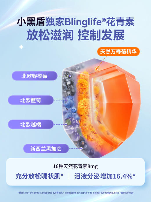 inne蓝光盾儿童专利叶黄素婴幼儿护眼软糖维生素青少年好视力5mg加量版 商品图4