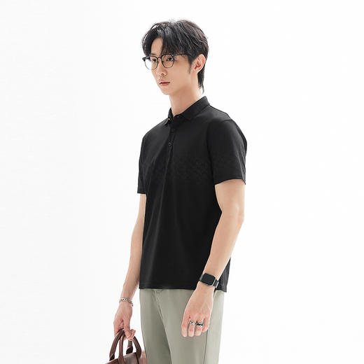 【新品上新】HX 春夏季休闲翻领短袖T恤Y102420161101/02/03POLO杉 商品图0