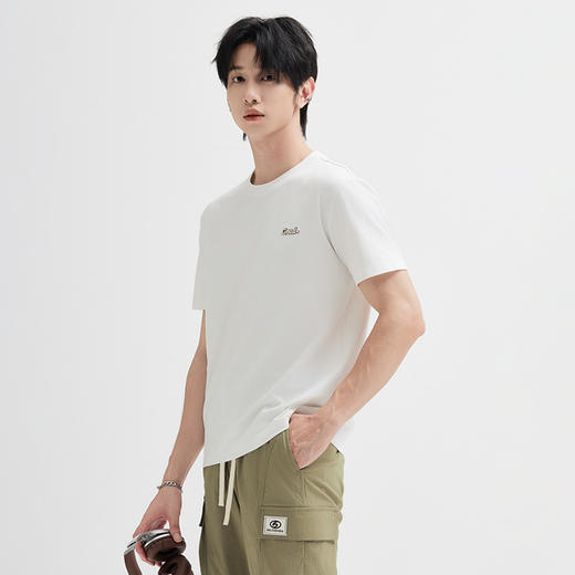 【断码清仓】HX 夏季圆领短袖T恤S102423592101/02 商品图3