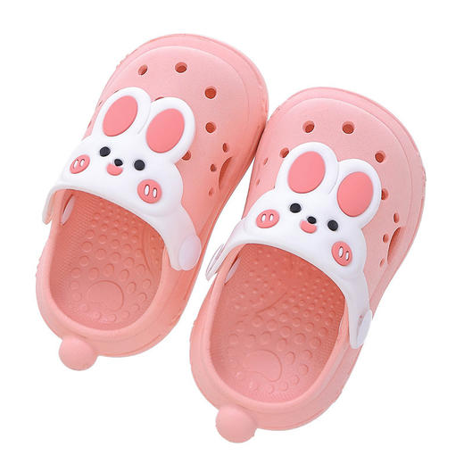 【小萌宠来袭 宝宝卡通凉拖鞋】新款儿童拖鞋 男童夏季洞洞鞋 包头防滑软底宝宝 小男孩女童凉拖-QQ 商品图4