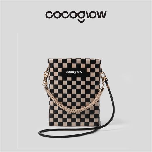 cocoglow ·Chessboard_棋盘迷你托特女包手工编织包mini斜挎包 商品图0