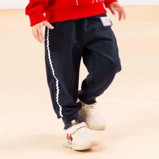 【商城同款】迪士尼男童裤子春秋儿童运动裤宝宝休闲卫裤中大童2024款女孩长裤ZD3DK009 商品图1