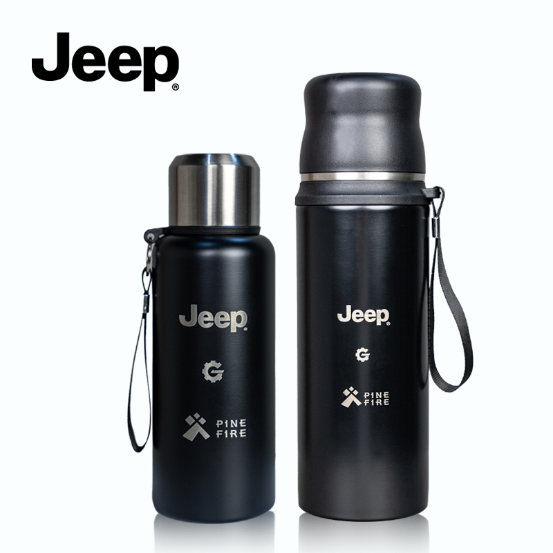 JEEP 一装备 304不锈钢双层保温杯 800ml