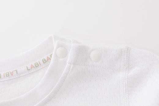 拉比-内衣类（常年）H4长绒棉肩开服套装白色(PH) 商品图2