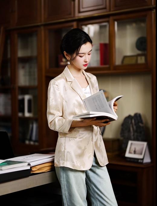 逸红颜明月优选#「洒脱」桑蚕丝阔腿牛仔裤,亲肤舒适,随性潇洒 商品图10