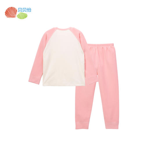 贝贝怡【保暖德绒】24秋冬款女童家居服柔软秋衣秋裤打底内衣两件套ZB3DT076 商品图6