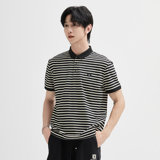 【新品上新】HX 夏季翻领短袖T恤S102423408101/02POLO杉 商品图2