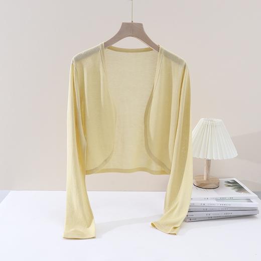 遮阳和时髦造型完美融合~100莱赛尔天丝夏季凉感衫~上身温柔随意披肩式开衫H242090158 商品图5