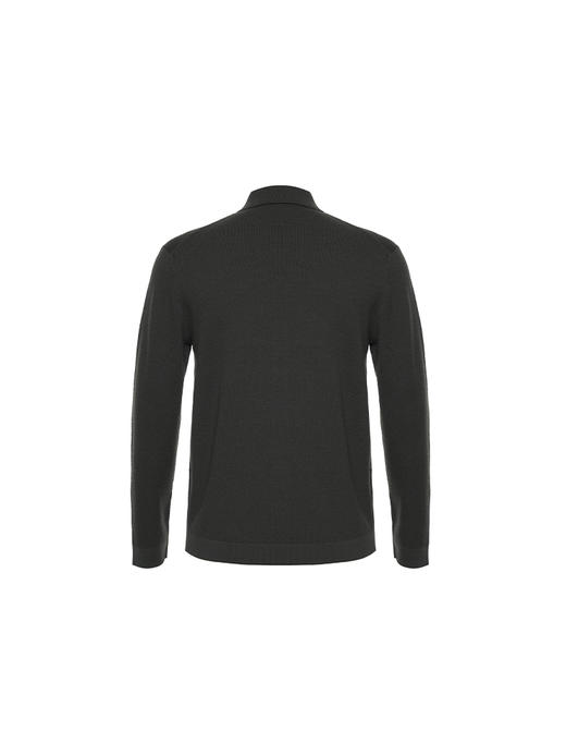 callisto绿色绵羊毛混纺针织开衫 商品图1