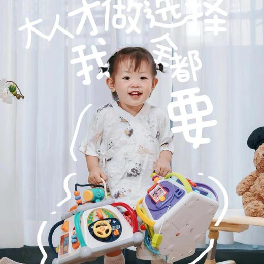 汇乐六面体婴儿玩具手拍鼓0-1岁多功能早教百宝箱拍拍鼓周岁礼物 商品图4