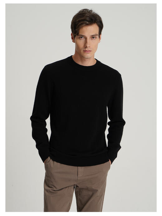 callisto黑色山羊绒长袖毛衣 商品图2