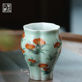 繁花入梦新彩 秀野兰芝小佛手杯