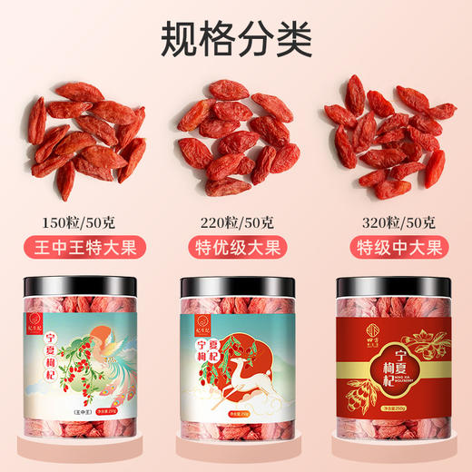 宁夏头茬枸杞 中宁特级枸杞500g新货大颗粒枸杞子特级枸杞超市爆款 商品图1