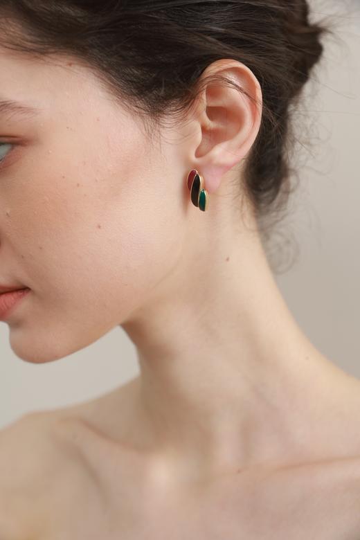 SOL DE VERANO 冷珐琅耳环 商品图0