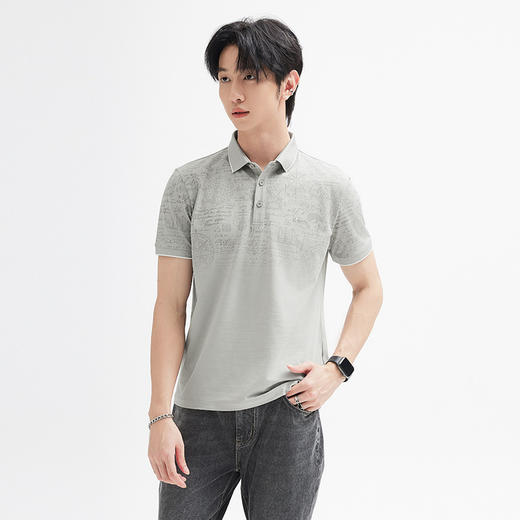 【新品上新】HX 休闲翻领短袖T恤Y102420162101/04/06/07POLO杉 商品图4