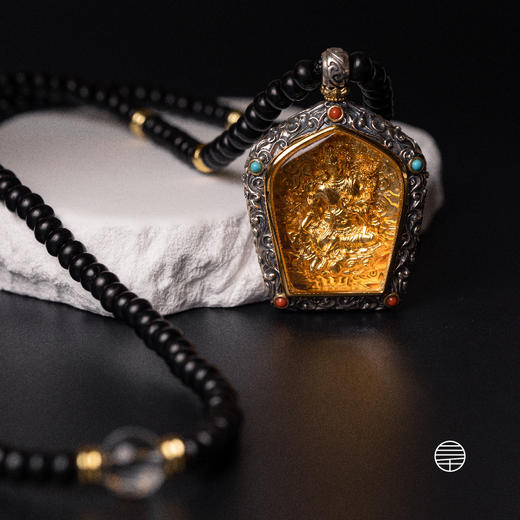 万物三千｜绿度母椰蒂念珠法像项链  饰品 工艺品  礼品 商品图3