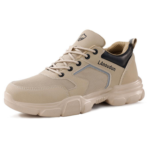 蓝鸥盾劳保鞋男防砸防刺橡塑底轻便钢包头4.0凯夫拉四季款工作鞋 商品图8