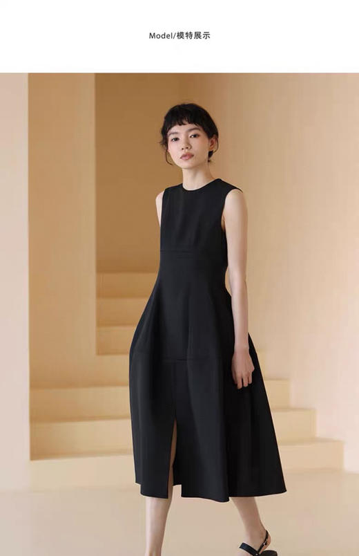 高定无袖连衣裙 商品图5