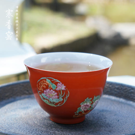寒香窑粉彩嘉福锦团铃铛杯 商品图2