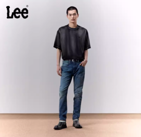 LEE新品709修身中腰锥形101+中浅蓝男牛仔裤休闲潮LMB246709204563