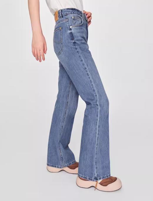 LEE新品427高腰喇叭中浅蓝女牛仔裤潮LWB100427101291 商品图3