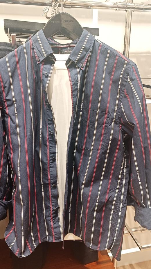 TOMMY男长袖衬衫MW0MW35765-0A5 商品图0