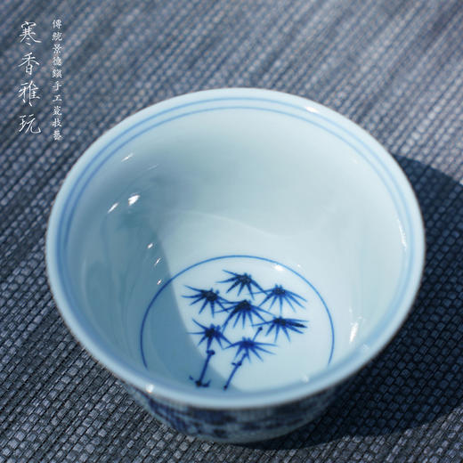 寒香雅玩青花松竹梅撇口杯（缺货） 商品图2