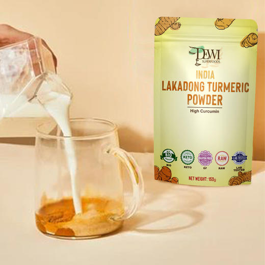 【新品】Dewi黛维印度拉卡东姜黄粉Lakadong营养150g生酮姜黄素含量高 商品图3