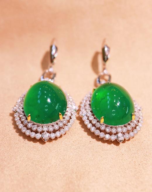 41.30ct 23.0g 祖母绿耳环 商品图4