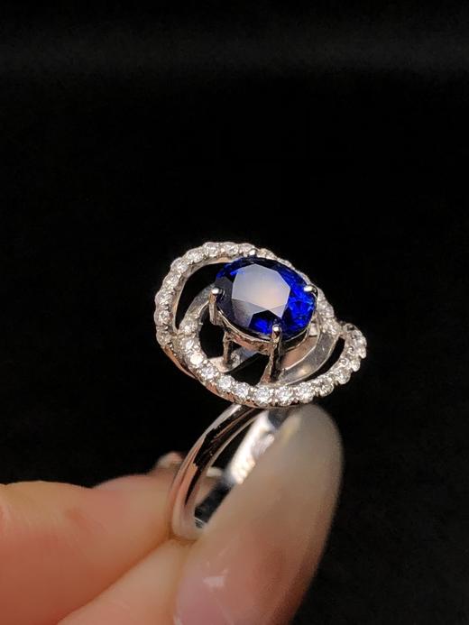1.25ct 蓝宝石戒指 商品图3