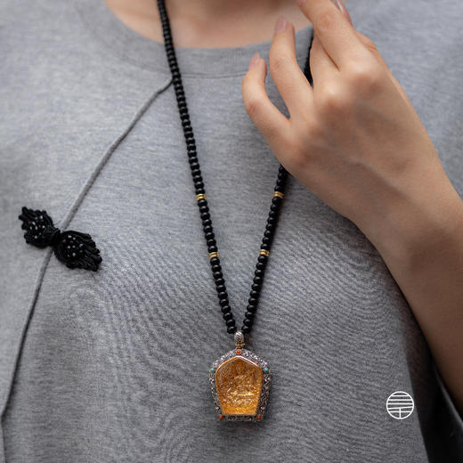 万物三千｜绿度母椰蒂念珠法像项链  饰品 工艺品  礼品 商品图6