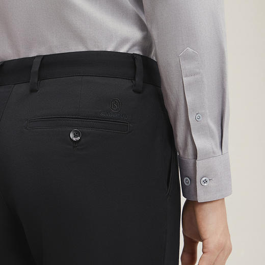 【含莫代尔】柒牌休闲裤男2024秋季新款直筒商务通勤上班男士长裤 127H70760 商品图2