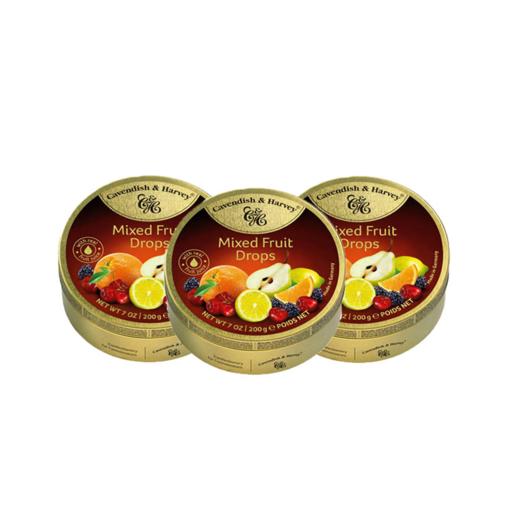 嘉云 水果糖多种口味（硬质糖果） 3盒 商品图0