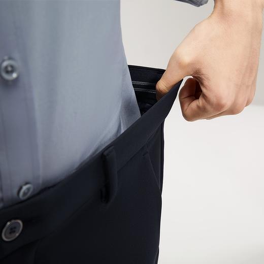 【高弹针织】柒牌男装休闲裤男2024秋冬新款商务百搭修身直筒长裤	127H71030 商品图2