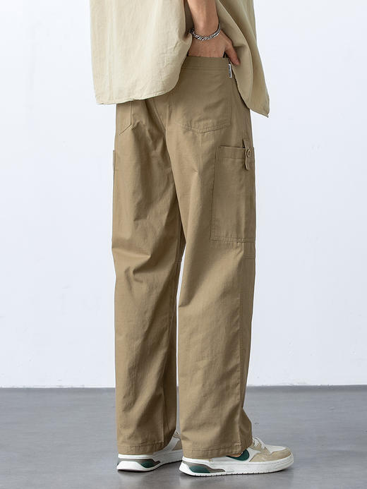 赤兔嗨购纯棉休闲裤男宽松直筒男裤2024年新款直筒宽松工装裤 商品图14