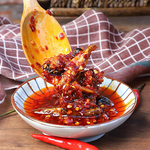 茂德公香辣鱼仔酱辣椒酱下饭菜拌饭酱拌面酱厨房调味酱220g 商品图4