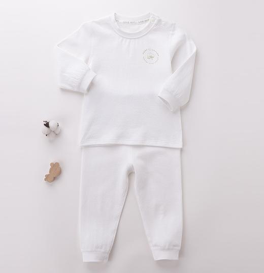 拉比-内衣类（常年）H4长绒棉肩开服套装白色(PH) 商品图0